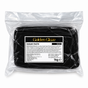 Golden Glaze Sugar Paste - Black - 1kg