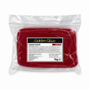 Golden Glaze Sugar Paste - Dark Red - 1kg