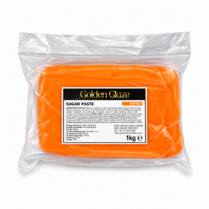 Golden Glaze Sugar Paste - Orange - 1kg
