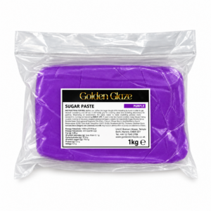 Golden Glaze Sugar Paste - Purple - 1kg