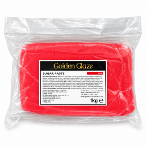 Golden Glaze Sugar Paste - Red - 1kg